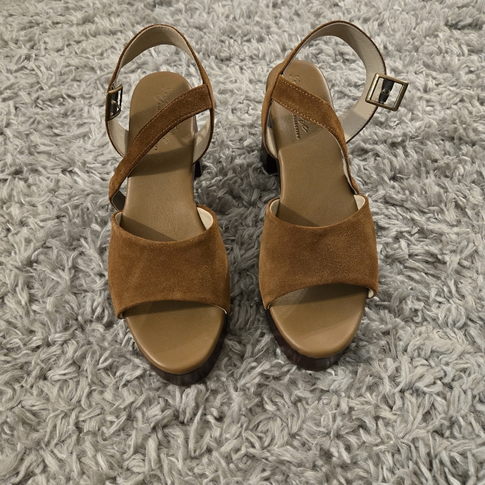 Journee Collection Tan Suede Sandals